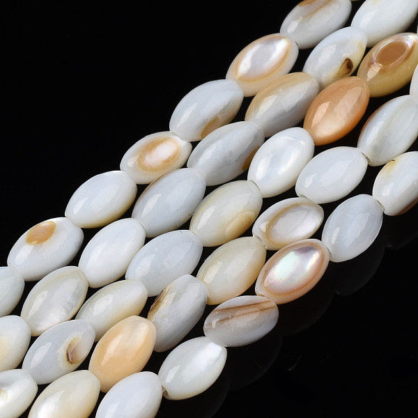PandaHall Natural Freshwater Shell Beads Strands, Rice, 5x3mm, Hole: 0.9mm, about 80~83pcs/strand, 14.76 inch~15.55 inch(37.5~39.5cm)...
PandaHall Natural Freshwater Shell Beads Strands, Rice, 5x3mm, Hole: 0.9mm, about 80~83pcs/strand, 14.76 inch~15.55 inch(37.5~39.5cm)...