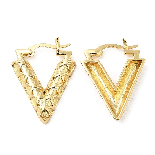 PandaHall Rack Plating Brass Hoop Earrings for Women, Lead Free & Cadmium Free, Long-Lasting Plated, Letter V, Real 18K Gold Plated...
PandaHall Rack Plating Brass Hoop Earrings for Women, Lead Free & Cadmium Free, Long-Lasting Plated, Letter V, Real 18K Gold Plated...