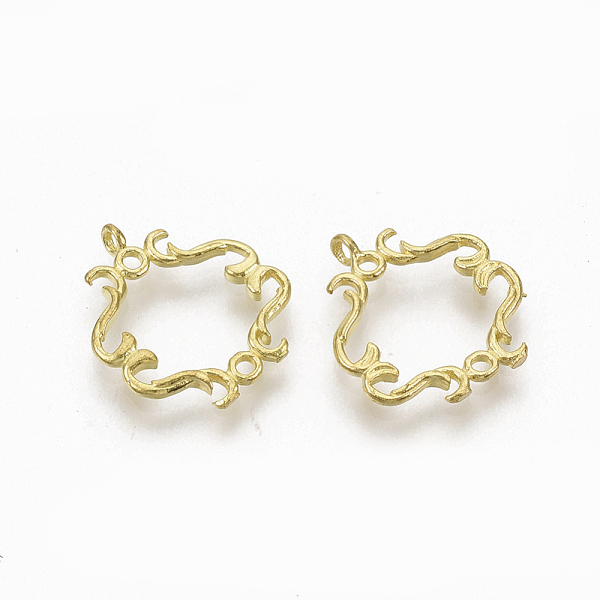 PandaHall Brass Filigree Joiners Links, Nickel Free, Raw(Unplated), 16x15x1.5mm, Hole: 0.9mm Brass Others
PandaHall Brass Filigree Joiners Links, Nickel Free, Raw(Unplated), 16x15x1.5mm, Hole: 0.9mm Brass Others