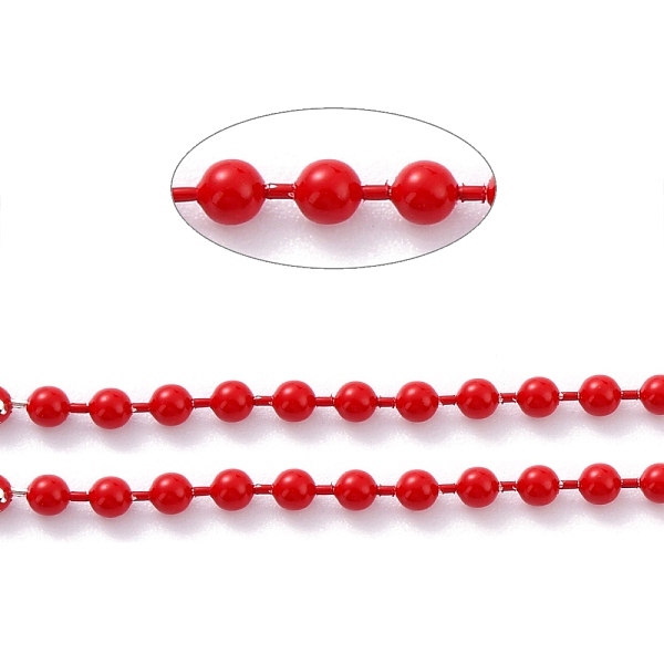 PandaHall Spray Painted Brass Ball Chains, with Spool, Soldered, Round, Red, 2.5mm, 32.8 Feet(10m)/roll Brass Red
PandaHall Spray Painted Brass Ball Chains, with Spool, Soldered, Round, Red, 2.5mm, 32.8 Feet(10m)/roll Brass Red