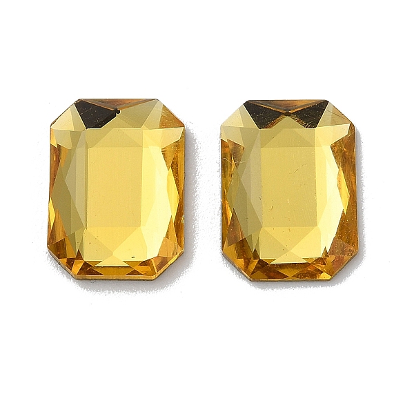PandaHall Transparent Glass Cabochons, Faceted, Rectangle, Gold, 14x10x3.5mm Glass Rectangle Gold
PandaHall Transparent Glass Cabochons, Faceted, Rectangle, Gold, 14x10x3.5mm Glass Rectangle Gold