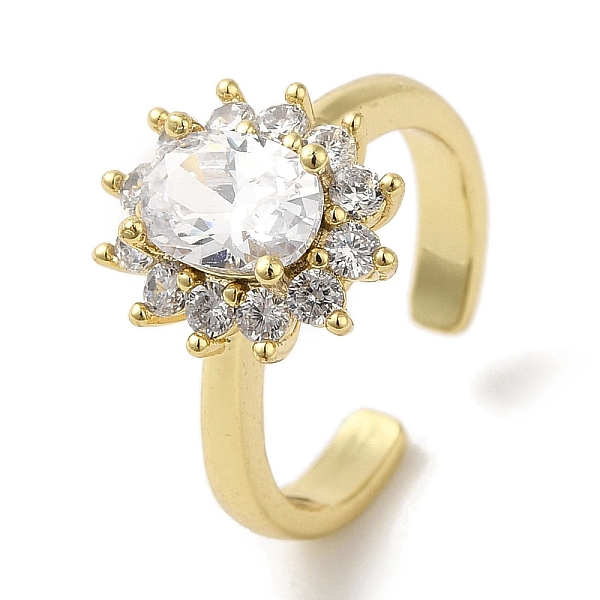 PandaHall Rack Plating Brass Micro Pave Cubic Zirconia Cuff Rings, Long-Lasting Plated, Lead Free & Cadmium Free, Flower, Clear, adjustable...
PandaHall Rack Plating Brass Micro Pave Cubic Zirconia Cuff Rings, Long-Lasting Plated, Lead Free & Cadmium Free, Flower, Clear, adjustable...