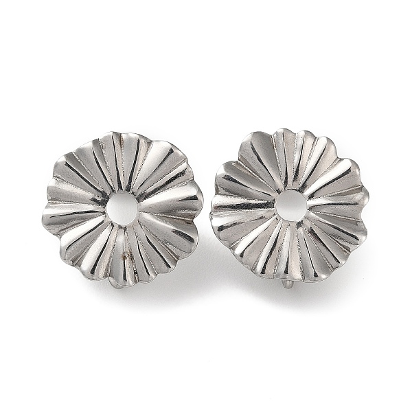 PandaHall 304 Stainless Steel Stud Earring Findings, Flower, with Vertical Loops, Stainless Steel Color, 19x18mm, Hole: 3.5mm, Pin: 0.8mm...
PandaHall 304 Stainless Steel Stud Earring Findings, Flower, with Vertical Loops, Stainless Steel Color, 19x18mm, Hole: 3.5mm, Pin: 0.8mm...