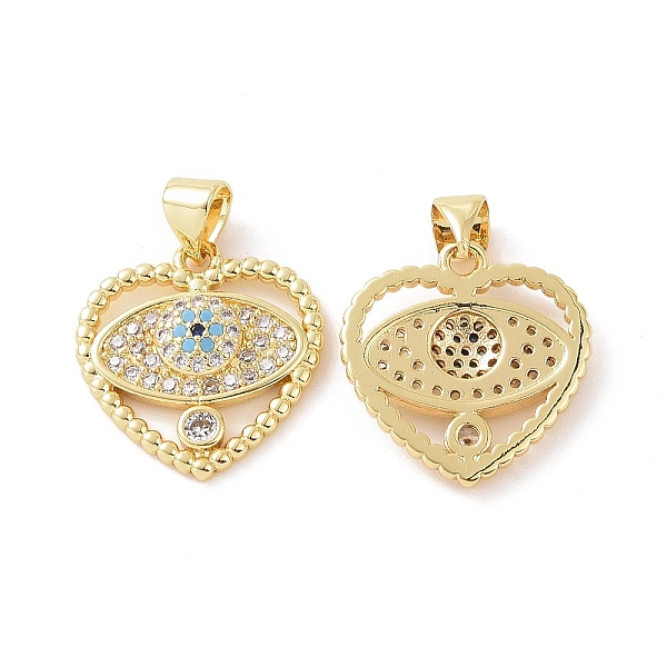 PandaHall Brass Micro Pave Cubic Zirconia Pendants, Heart with Evil Eye Charm, Golden, 23x17.5x3mm, Hole: 5x3mm Brass+Cubic Zirconia Heart..., Cyan
PandaHall Brass Micro Pave Cubic Zirconia Pendants, Heart with Evil Eye Charm, Golden, 23x17.5x3mm, Hole: 5x3mm Brass+Cubic Zirconia Heart..., Cyan