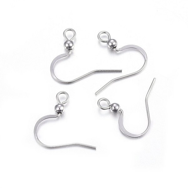 PandaHall 304 Stainless Steel French Earring Hooks, Flat Earring Hooks, Ear Wire, with Horizontal Loop, Stainless Steel Color, 16x18.5x3mm...
PandaHall 304 Stainless Steel French Earring Hooks, Flat Earring Hooks, Ear Wire, with Horizontal Loop, Stainless Steel Color, 16x18.5x3mm...