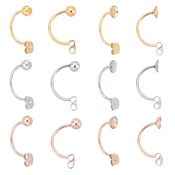 PandaHall DICOSMETIC 36Pcs 6 Style Ion Plating(IP) 304 Stainless Steel Ear Nut, Butterfly Earring Backs for Post Earrings, with Round Ball...
PandaHall DICOSMETIC 36Pcs 6 Style Ion Plating(IP) 304 Stainless Steel Ear Nut, Butterfly Earring Backs for Post Earrings, with Round Ball...