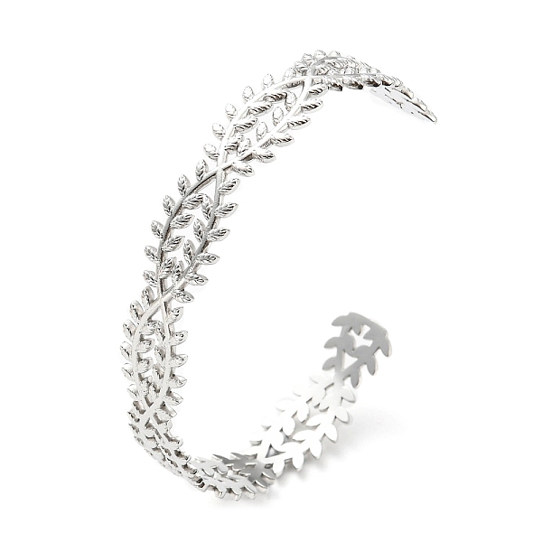 PandaHall 304 Stainless Steel Leafy Branch for Women, Leaf, Stainless Steel Color, Inner Diameter: 2-3/8 inch(5.95cm) 304 Stainless Steel
PandaHall 304 Stainless Steel Leafy Branch for Women, Leaf, Stainless Steel Color, Inner Diameter: 2-3/8 inch(5.95cm) 304 Stainless Steel