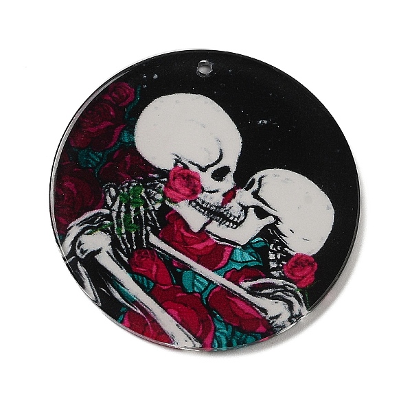 PandaHall Opaque Acrylic Pendants, Flat Round with Skeleton, Cerise, 37.5~38x2mm, Hole: 1.6mm Acrylic Flat Round Red
PandaHall Opaque Acrylic Pendants, Flat Round with Skeleton, Cerise, 37.5~38x2mm, Hole: 1.6mm Acrylic Flat Round Red