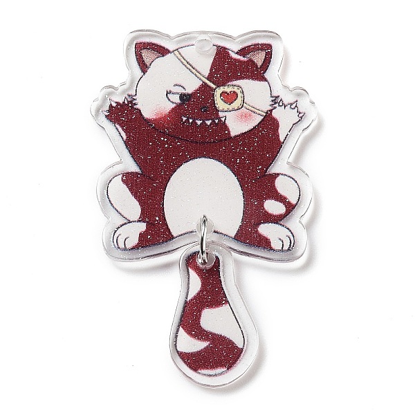 PandaHall Acrylic Pendants, Cat, Brown, 55x32x2.5mm, Hole: 1.8mm Alloy+Acrylic Cat Shape Brown
PandaHall Acrylic Pendants, Cat, Brown, 55x32x2.5mm, Hole: 1.8mm Alloy+Acrylic Cat Shape Brown