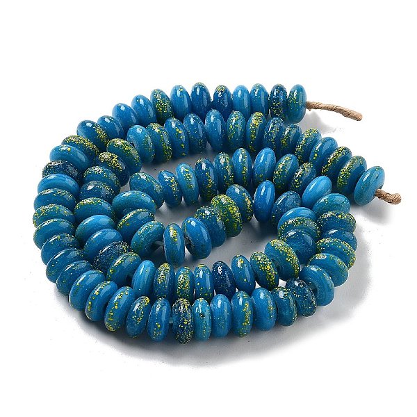 PandaHall Handmade Nepalese Lampwork Beads, Rondelle, Dodger Blue, 12~16x5~9mm, Hole: 3.6~5mm, about 90~98pcs/strand, 25~25.98 inch...
PandaHall Handmade Nepalese Lampwork Beads, Rondelle, Dodger Blue, 12~16x5~9mm, Hole: 3.6~5mm, about 90~98pcs/strand, 25~25.98 inch...