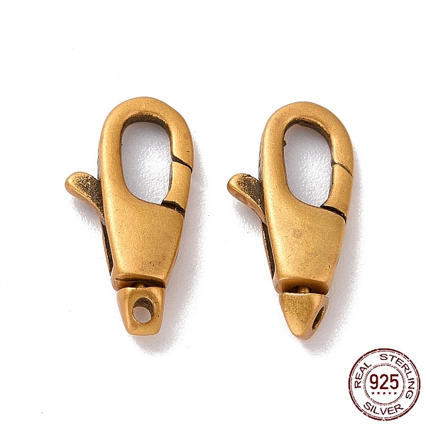 PandaHall 925 Sterling Silver Lobster Claw Clasps, Antique Golden, 11x5.5x2.5mm, Hole: 0.8mm, Inner Diameter: 2x4mm Sterling Silver Others
PandaHall 925 Sterling Silver Lobster Claw Clasps, Antique Golden, 11x5.5x2.5mm, Hole: 0.8mm, Inner Diameter: 2x4mm Sterling Silver Others
