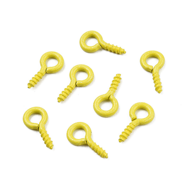 PandaHall Spray Painted Iron Screw Eye Pin Peg Bails, For Half Drilled Beads, Cadmium Free & Nickel Free & Lead Free, Yellow, 10x5x1mm, Hole...
PandaHall Spray Painted Iron Screw Eye Pin Peg Bails, For Half Drilled Beads, Cadmium Free & Nickel Free & Lead Free, Yellow, 10x5x1mm, Hole...