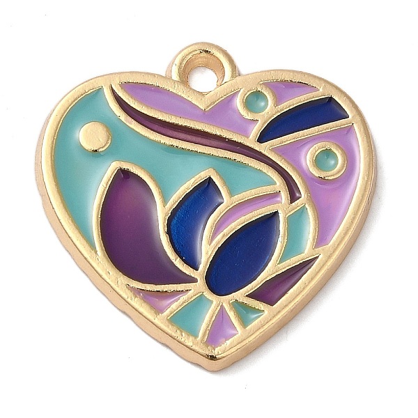 PandaHall Zinc Alloy Enamel Pendants, Golden, Heart Charm, Purple, 25x25x2mm, Hole: 3mm Alloy+Enamel Heart Purple
PandaHall Zinc Alloy Enamel Pendants, Golden, Heart Charm, Purple, 25x25x2mm, Hole: 3mm Alloy+Enamel Heart Purple