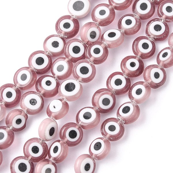 PandaHall Handmade Evil Eye Lampwork Flat Round Bead Strands, Indigo, 8x3.2mm, Hole: 1mm, about 49pcs/strand, 14.56 inch Lampwork Evil Eye..., Purple
PandaHall Handmade Evil Eye Lampwork Flat Round Bead Strands, Indigo, 8x3.2mm, Hole: 1mm, about 49pcs/strand, 14.56 inch Lampwork Evil Eye..., Purple