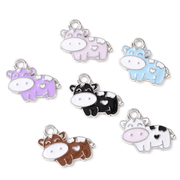 PandaHall Alloy Enamel Pendants, Cow Charm, Platinum, 16x20x2mm, Hole: 2.5mm Alloy+Enamel Cattle Multicolor
PandaHall Alloy Enamel Pendants, Cow Charm, Platinum, 16x20x2mm, Hole: 2.5mm Alloy+Enamel Cattle Multicolor