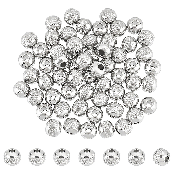 PandaHall Unicraftale 60Pcs 304 Stainless Steel Beads, Round with Corrugated, Stainless Steel Color, 8x7mm, Hole: 2.5mm 304 Stainless Steel...
PandaHall Unicraftale 60Pcs 304 Stainless Steel Beads, Round with Corrugated, Stainless Steel Color, 8x7mm, Hole: 2.5mm 304 Stainless Steel...