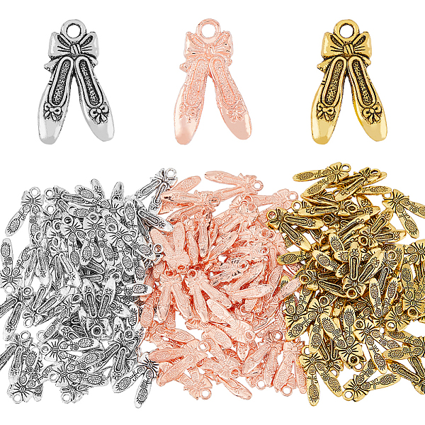 PandaHall DICOSMETIC 150Pcs 3 Colors Tibetan Style Alloy Pendants, Dance Shoes with Bowknot, Mixed Color, 21x12.5x2mm, Hole: 2mm...
PandaHall DICOSMETIC 150Pcs 3 Colors Tibetan Style Alloy Pendants, Dance Shoes with Bowknot, Mixed Color, 21x12.5x2mm, Hole: 2mm...