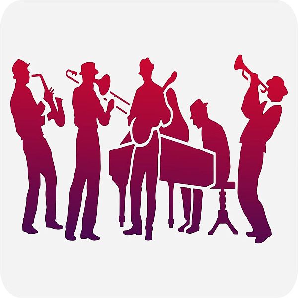 PandaHall FINGERINSPIRE Jazz Band Stencil 29.7x21cm Reusable Orchestra Drawing Stencil Large Size Guitar Saxophone Piano Music Theme Stencil...
PandaHall FINGERINSPIRE Jazz Band Stencil 29.7x21cm Reusable Orchestra Drawing Stencil Large Size Guitar Saxophone Piano Music Theme Stencil...