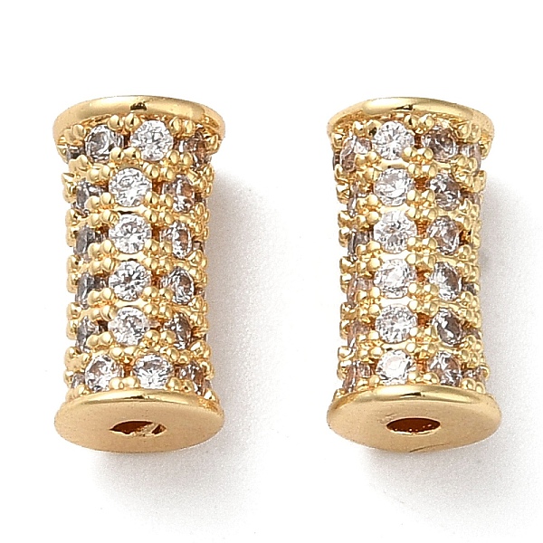 PandaHall Brass Micro Pave Cubic Zirconia Beads, Column, Real 18K Gold Plated, 9x5mm, Hole: 1.2mm Brass+Cubic Zirconia Column Clear
PandaHall Brass Micro Pave Cubic Zirconia Beads, Column, Real 18K Gold Plated, 9x5mm, Hole: 1.2mm Brass+Cubic Zirconia Column Clear