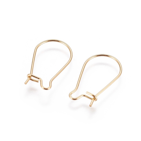 PandaHall 304 Stainless Steel Hoop Earring Finding, Golden, 21 Gauge, 20x12mm, Pin: 0.7mm 304 Stainless Steel
PandaHall 304 Stainless Steel Hoop Earring Finding, Golden, 21 Gauge, 20x12mm, Pin: 0.7mm 304 Stainless Steel