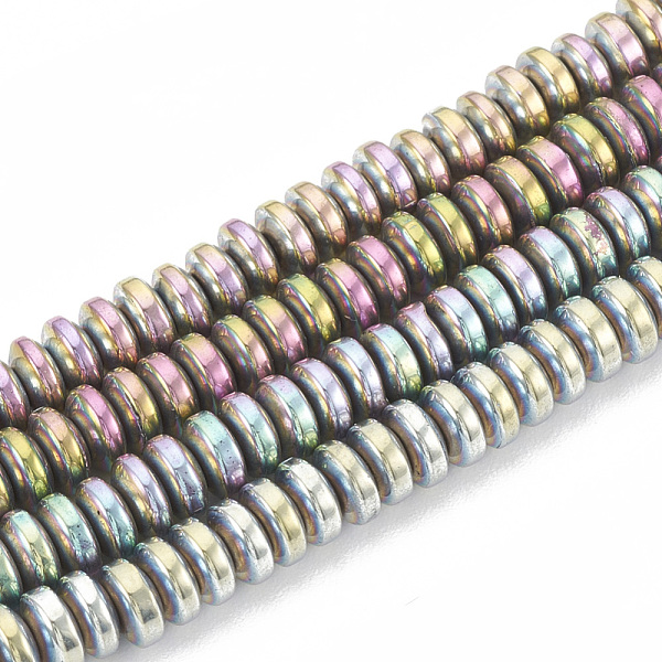 PandaHall Electroplate Non-magnetic Synthetic Hematite Beads Strands, Heishi Beads, Flat Round/Disc, Mixed Color, 4x2mm, Hole: 1mm, about...
PandaHall Electroplate Non-magnetic Synthetic Hematite Beads Strands, Heishi Beads, Flat Round/Disc, Mixed Color, 4x2mm, Hole: 1mm, about...