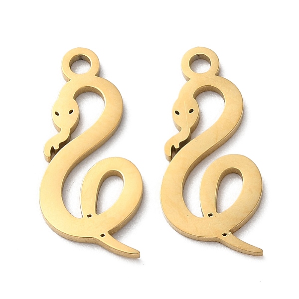 PandaHall Ion Plating(IP) 304 Stainless Steel Pendants, Manual Polishing, Snake Charms, Golden, 17.5x8x1mm, Hole: 1.6mm 304 Stainless Steel...
PandaHall Ion Plating(IP) 304 Stainless Steel Pendants, Manual Polishing, Snake Charms, Golden, 17.5x8x1mm, Hole: 1.6mm 304 Stainless Steel...