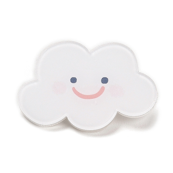 PandaHall Cartoon Style Acrylic Brooch, Platinum Iron Pin for Backpack Clothes, Cloud, 21x32x2mm Acrylic Cloud White
PandaHall Cartoon Style Acrylic Brooch, Platinum Iron Pin for Backpack Clothes, Cloud, 21x32x2mm Acrylic Cloud White