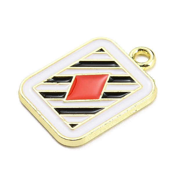 PandaHall Alloy Enamel Pendants, Golden, Rectangle with Playing Card Charm, Diamond, 20x14x1.5mm, Hole: 1.6~1.8mm Alloy+Enamel Diamond
PandaHall Alloy Enamel Pendants, Golden, Rectangle with Playing Card Charm, Diamond, 20x14x1.5mm, Hole: 1.6~1.8mm Alloy+Enamel Diamond