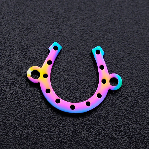 PandaHall Ion Plating(IP) 201 Stainless Steel Links, Horse Shoe, Rainbow Color, 10x13.5x1mm, Hole: 1.2mm 201 Stainless Steel Horse
PandaHall Ion Plating(IP) 201 Stainless Steel Links, Horse Shoe, Rainbow Color, 10x13.5x1mm, Hole: 1.2mm 201 Stainless Steel Horse