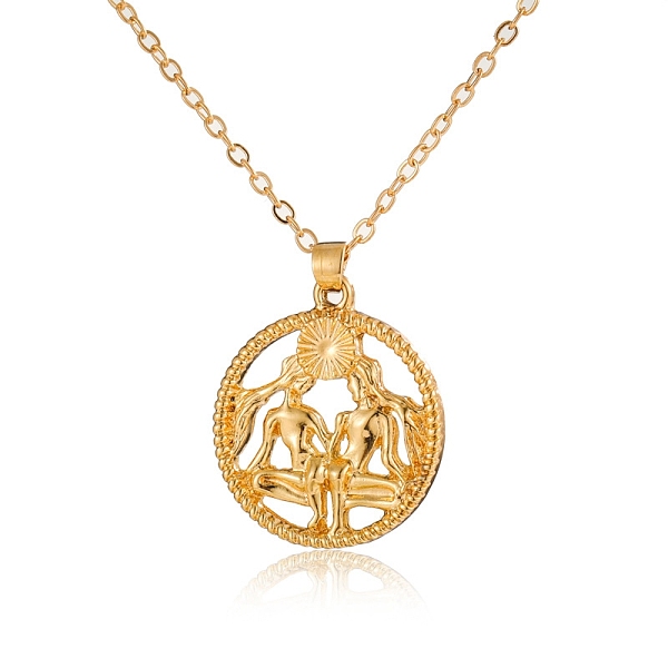 PandaHall Alloy Flat Round with Constellation Pendant Necklaces, Cable Chain Necklace for Women, Gemini, Pendant: 2.2cm Alloy Gemini
PandaHall Alloy Flat Round with Constellation Pendant Necklaces, Cable Chain Necklace for Women, Gemini, Pendant: 2.2cm Alloy Gemini