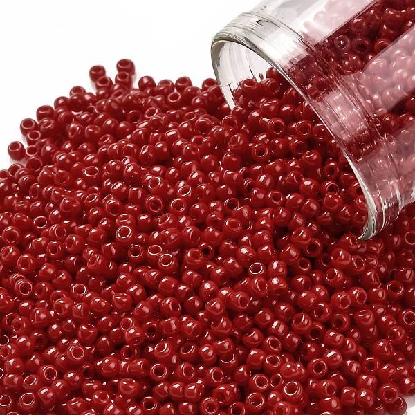 PandaHall TOHO Round Seed Beads, Japanese Seed Beads, (45A) Opaque Cherry, 11/0, 2.2mm, Hole: 0.8mm, about 1103pcs/10g Glass Red
PandaHall TOHO Round Seed Beads, Japanese Seed Beads, (45A) Opaque Cherry, 11/0, 2.2mm, Hole: 0.8mm, about 1103pcs/10g Glass Red