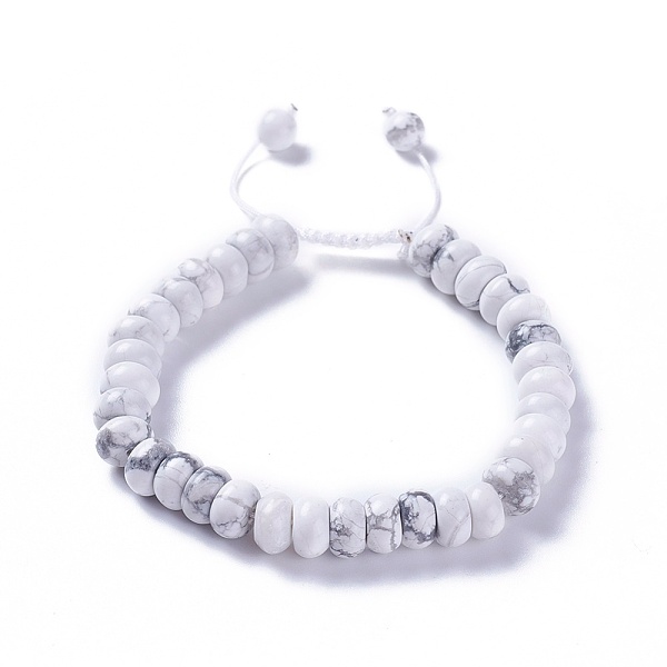 PandaHall Adjustable Natural Howlite Braided Bead Bracelets, with Nylon Cord, 2 inch~2-1/2 inch(5.2~6.6cm) Howlite
PandaHall Adjustable Natural Howlite Braided Bead Bracelets, with Nylon Cord, 2 inch~2-1/2 inch(5.2~6.6cm) Howlite