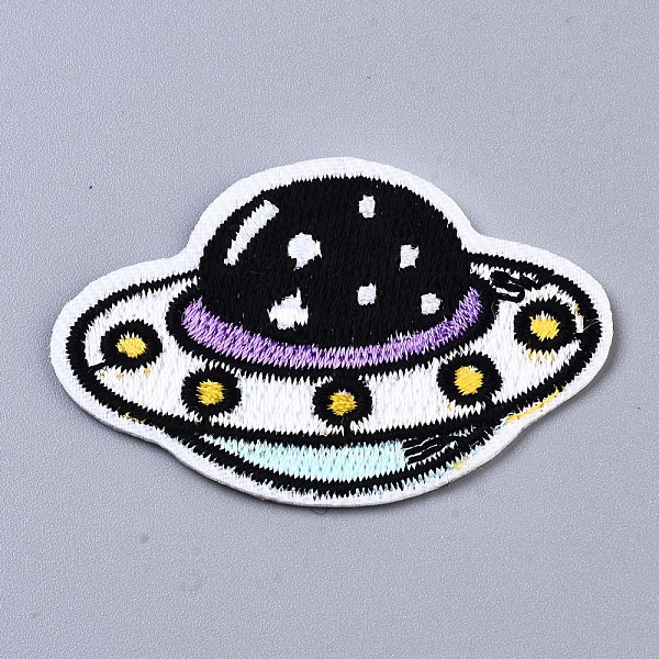 PandaHall UFO Appliques, Computerized Embroidery Cloth Iron on/Sew on Patches, Costume Accessories, Black, 34x51x1mm Cloth Vehicle Black
PandaHall UFO Appliques, Computerized Embroidery Cloth Iron on/Sew on Patches, Costume Accessories, Black, 34x51x1mm Cloth Vehicle Black