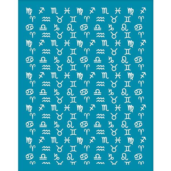 PandaHall OLYCRAFT 10x12.7cm Sign Clay Stencils Non-Adhesive Silk Screen Stencil Constellation Polymer Clay Silk Screen Reusable Zodiac..., Cyan
PandaHall OLYCRAFT 10x12.7cm Sign Clay Stencils Non-Adhesive Silk Screen Stencil Constellation Polymer Clay Silk Screen Reusable Zodiac..., Cyan