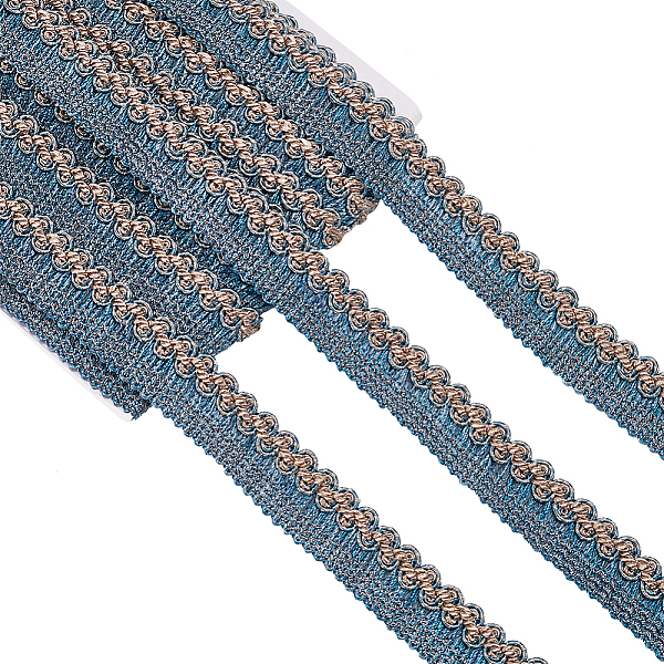 PandaHall Polyester Braided Ribbons, DIY Crafts, for Curtain, Clothing, Sofa Decoration, Steel Blue, 7/8 inch(23mm), about 13.12 Yards...
PandaHall Polyester Braided Ribbons, DIY Crafts, for Curtain, Clothing, Sofa Decoration, Steel Blue, 7/8 inch(23mm), about 13.12 Yards...