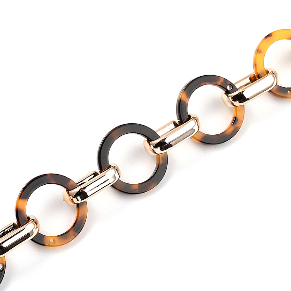 PandaHall Handmade CCB Plastic Chains, with Cellulose Acetate(Resin) Links, Rose Gold, Goldenrod, Links: 21x2.5mm and 18.5x11.5x4.5mm, 39.37...
PandaHall Handmade CCB Plastic Chains, with Cellulose Acetate(Resin) Links, Rose Gold, Goldenrod, Links: 21x2.5mm and 18.5x11.5x4.5mm, 39.37...