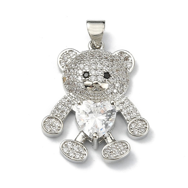 PandaHall Brass Micro Pave Cubic Zirconia Pendants, Bear Charm, Real Platinum Plated, 27x21.5x5mm, Hole: 3.5mm Brass+Cubic Zirconia Bear..., Clear
PandaHall Brass Micro Pave Cubic Zirconia Pendants, Bear Charm, Real Platinum Plated, 27x21.5x5mm, Hole: 3.5mm Brass+Cubic Zirconia Bear..., Clear