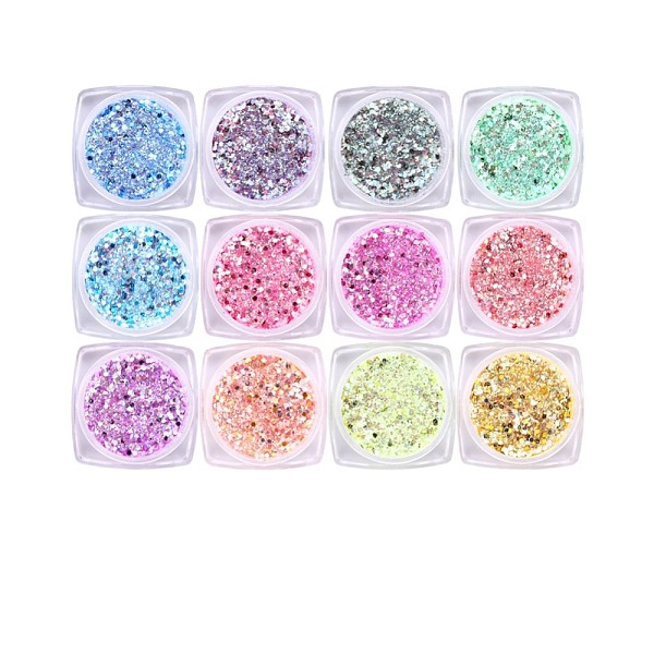 PandaHall 12 Colors Shining Nail Art Decoration Accessories, with Glitter Powder and Sequins, DIY Sparkly Paillette Tips Nail, Mixed Color..., Multicolor
PandaHall 12 Colors Shining Nail Art Decoration Accessories, with Glitter Powder and Sequins, DIY Sparkly Paillette Tips Nail, Mixed Color..., Multicolor