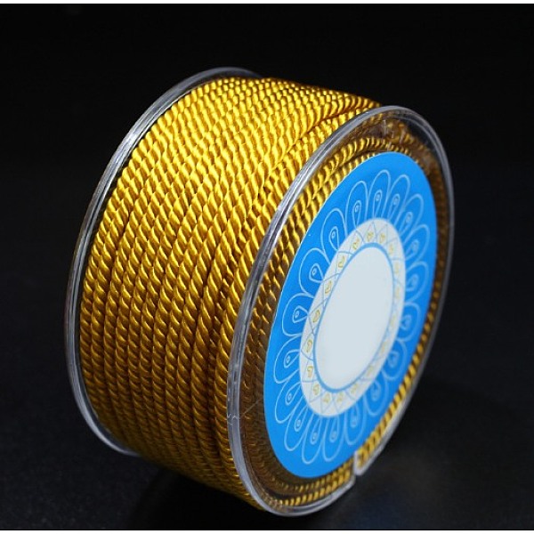 PandaHall Round Nylon Cords, Milan Cords/Twisted Cords, Goldenrod, 2.5mm, about 10.93 yards(10m)/roll Nylon Gold
PandaHall Round Nylon Cords, Milan Cords/Twisted Cords, Goldenrod, 2.5mm, about 10.93 yards(10m)/roll Nylon Gold