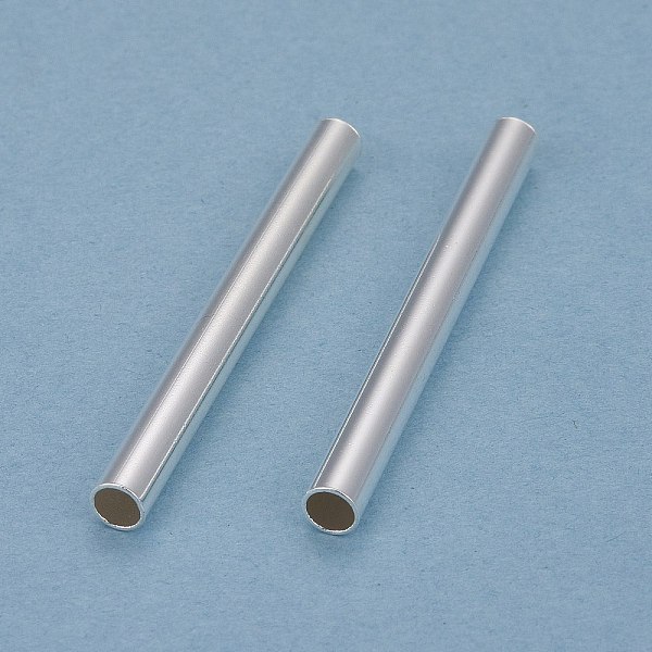 PandaHall Brass Tube Beads, Long-Lasting Plated, Tube, 925 Sterling Silver Plated, 40x4mm, Hole: 3mm Brass Tube
PandaHall Brass Tube Beads, Long-Lasting Plated, Tube, 925 Sterling Silver Plated, 40x4mm, Hole: 3mm Brass Tube