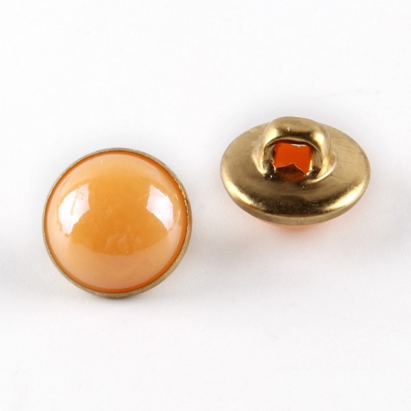 PandaHall 1-Hole Brass Resin Button, Flat Round, Orange, 10x8mm, Hole: 3x2.5mm Resin Flat Round Orange
PandaHall 1-Hole Brass Resin Button, Flat Round, Orange, 10x8mm, Hole: 3x2.5mm Resin Flat Round Orange