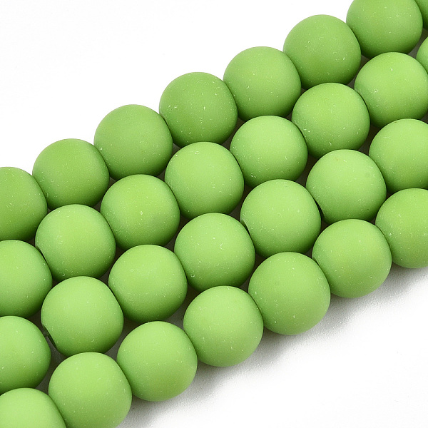 PandaHall Opaque Glass Beads Strands, Frosted, Round, Lime Green, 8~8.5mm, Hole: 1.5mm, about 51~53pcs/strand, 14.96 inch~15.55 inch...
PandaHall Opaque Glass Beads Strands, Frosted, Round, Lime Green, 8~8.5mm, Hole: 1.5mm, about 51~53pcs/strand, 14.96 inch~15.55 inch...