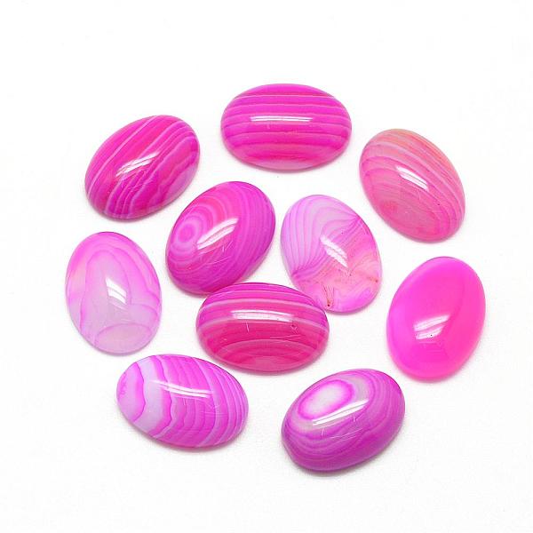 PandaHall Natural Striped Agate/Banded Agate Cabochons, Dyed, Oval, Hot Pink, 18x13x5mm Banded Agate Oval Pink
PandaHall Natural Striped Agate/Banded Agate Cabochons, Dyed, Oval, Hot Pink, 18x13x5mm Banded Agate Oval Pink