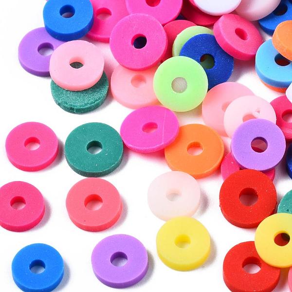 PandaHall Handmade Polymer Clay Beads, Disc/Flat Round, Heishi Beads, Colorful, 6x1mm, Hole: 2mm, about 23500pcs/1000g Polymer Clay Disc
PandaHall Handmade Polymer Clay Beads, Disc/Flat Round, Heishi Beads, Colorful, 6x1mm, Hole: 2mm, about 23500pcs/1000g Polymer Clay Disc