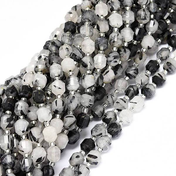 PandaHall Natural Tourmalinated Quartz/Black Rutilated Quartz Beads Strands, with Seed Beads, Faceted, Bicone, Double Terminated Point Prism...
PandaHall Natural Tourmalinated Quartz/Black Rutilated Quartz Beads Strands, with Seed Beads, Faceted, Bicone, Double Terminated Point Prism...