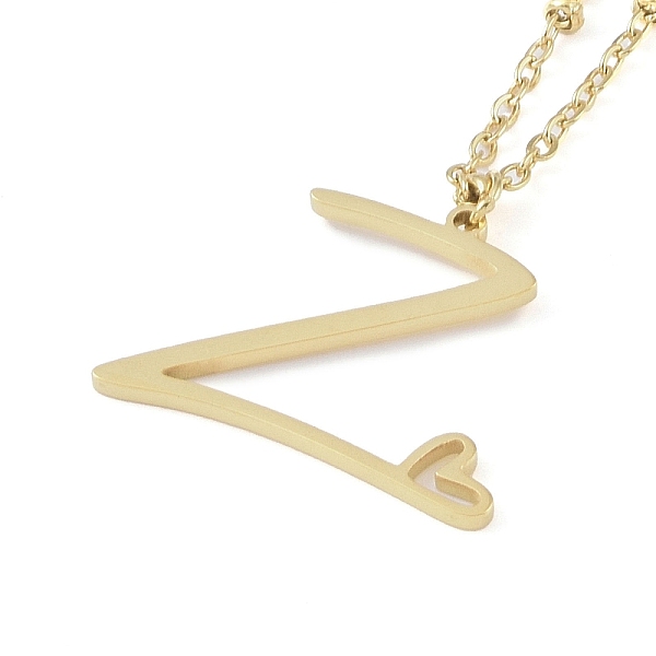 PandaHall 304 Stainless Steel Pendant Necklaces, Letter Charms, Letter Z, 16.22 inch(41.2cm), Pendant: 19x23x1.3mm 304 Stainless Steel...
PandaHall 304 Stainless Steel Pendant Necklaces, Letter Charms, Letter Z, 16.22 inch(41.2cm), Pendant: 19x23x1.3mm 304 Stainless Steel...