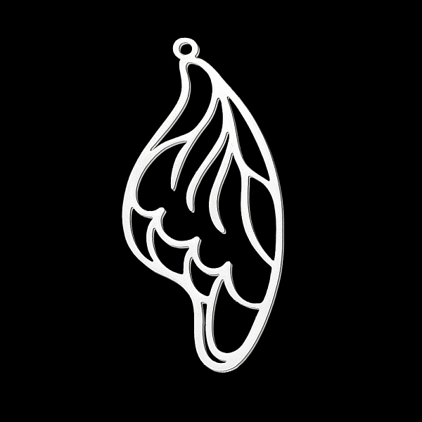 PandaHall 201 Stainless Steel Pendants, Laser Cut, Wing, Stainless Steel Color, 45x20x1mm, Hole: 1.6mm 201 Stainless Steel Wing
PandaHall 201 Stainless Steel Pendants, Laser Cut, Wing, Stainless Steel Color, 45x20x1mm, Hole: 1.6mm 201 Stainless Steel Wing