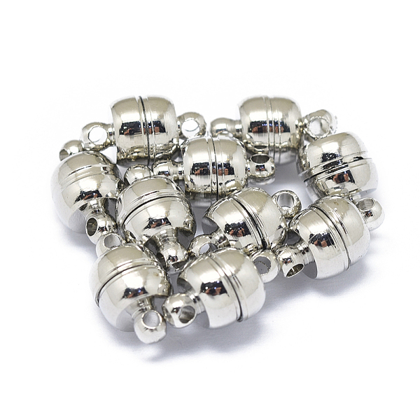 PandaHall Rack Plating Brass Magnetic Clasps with Loops, N45 Grade Strong Magnet, Long-Lasting Plated, Barrel, Real Platinum Plated...
PandaHall Rack Plating Brass Magnetic Clasps with Loops, N45 Grade Strong Magnet, Long-Lasting Plated, Barrel, Real Platinum Plated...
