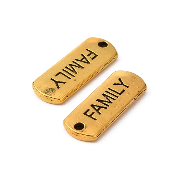 PandaHall Tibetan Style Alloy Rectangle with Word Family Pendants, Cadmium Free & Lead Free, Antique Golden, 8x21x2mm, Hole: 2mm, about...
PandaHall Tibetan Style Alloy Rectangle with Word Family Pendants, Cadmium Free & Lead Free, Antique Golden, 8x21x2mm, Hole: 2mm, about...