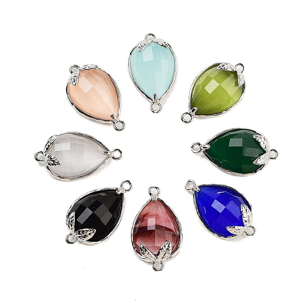 PandaHall Cat Eye Faceted Teardrop Connector Charms, Brass Strawberry Links, Platinum, Mixed Color, 20x11.5x5mm, Hole: 1.2mm Glass Teardrop..., Multicolor
PandaHall Cat Eye Faceted Teardrop Connector Charms, Brass Strawberry Links, Platinum, Mixed Color, 20x11.5x5mm, Hole: 1.2mm Glass Teardrop..., Multicolor